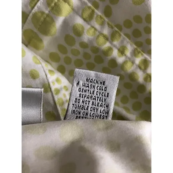 Chico's Lightweight Jacket Women's Size 2 (L/12) Full Zip Polka Dot - Picture 6 of 6